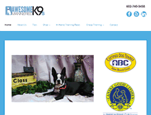 Tablet Screenshot of amcanines.com